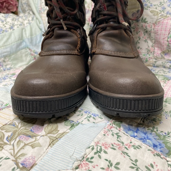 Sorel Badger Boots size Womens 11 brown leather and rubber winter snow shoes - Picture 3 of 6